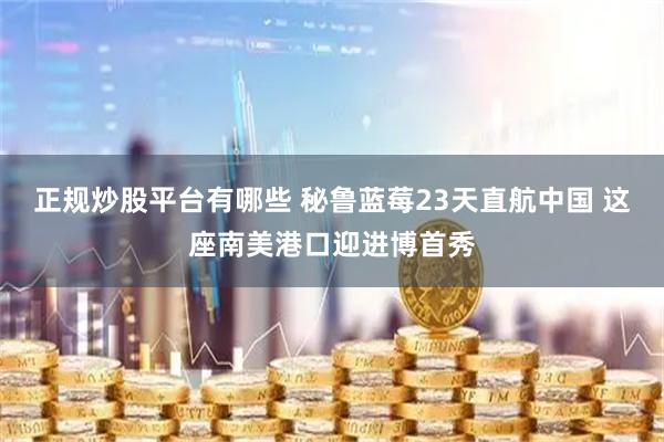 正规炒股平台有哪些 秘鲁蓝莓23天直航中国 这座南美港口迎进博首秀